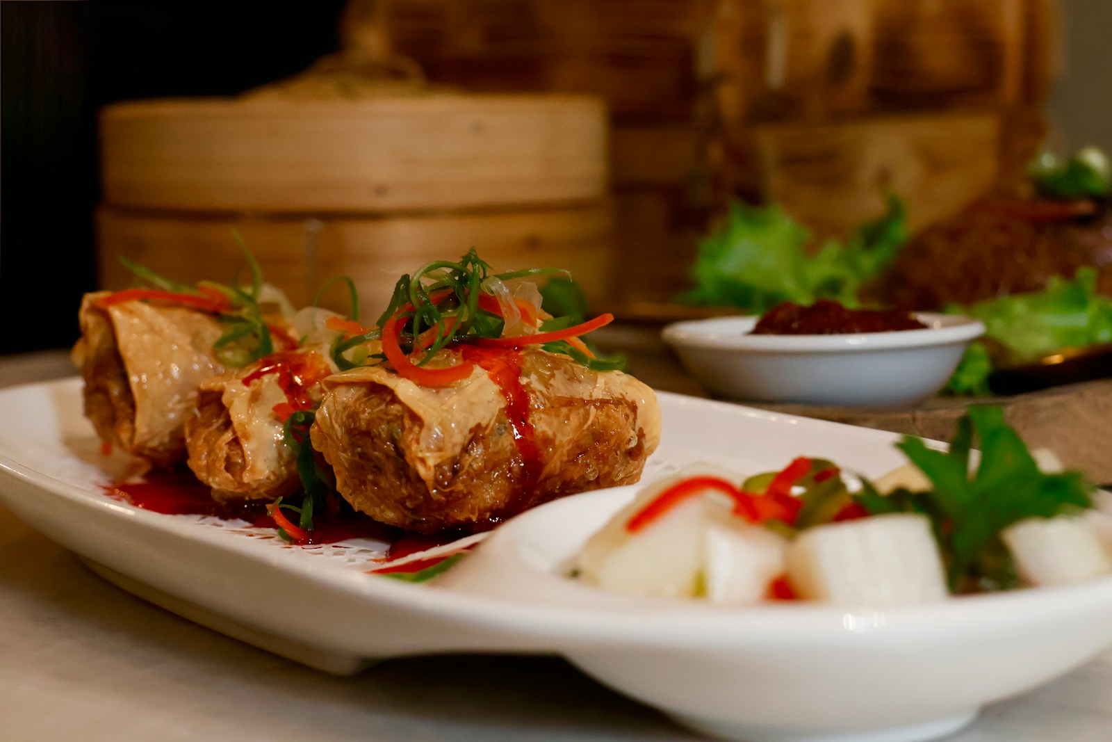 a plate of food
